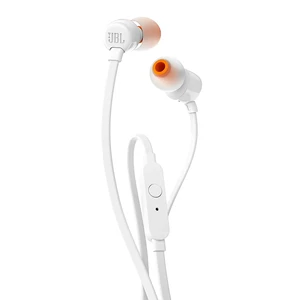 Белые внутриканальные проводные наушники JBL T110 White - Фото 2