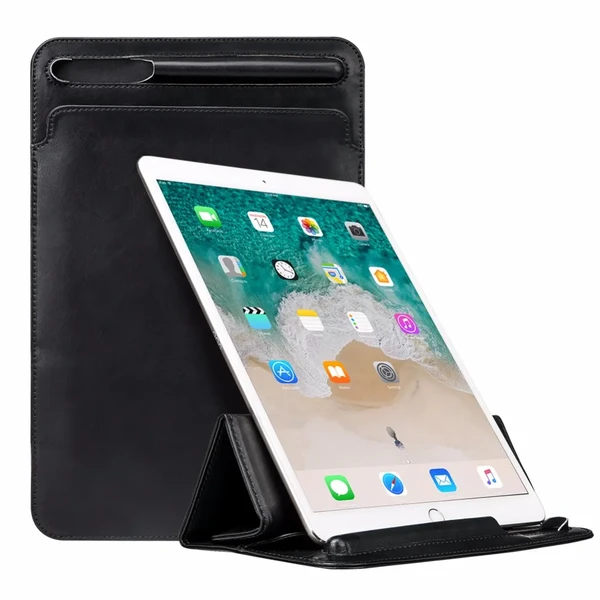 Кожаный чехол Jisoncase Leather Sleeve Black для iPad Air 3 (2019) | Pro 10.5"