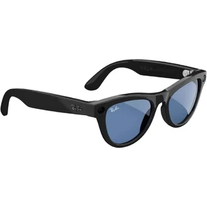 Фотохромные умные очки Ray-Ban Meta Skyler, Shiny Black / Clear / Cerulean Blue Transitions - Фото 2