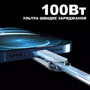 Кабель-брелок Rolling Square inCharge X Lava Black 6 в 1 USB-C/Lightning для швидкого заряджання 100W 0.08m - Фото 6