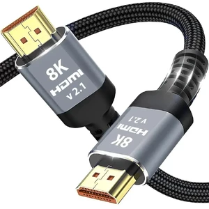 Кабель для монітора iLoungeMax Metal Braid Cable HDMI to HDMI 8K Ultra HD (2m)  - Фото 1