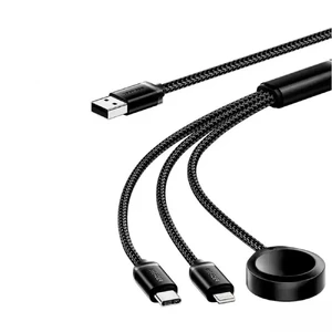 Универсальный кабель iLoungeMax 3в1 для зарядки iPhone | iPad | AirPods | Apple Watch 1,2m