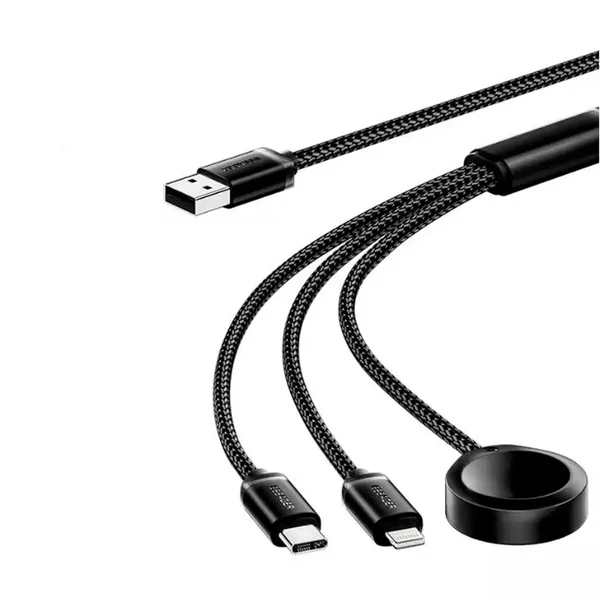Універсальний кабель iLoungeMax 3в1 для зарядки iPhone | iPad | AirPods | Apple Watch 1.2m