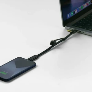 Кабель Rolling Square inCharge XL Urban Black 6 в 1 USB-C/Lightning для быстрой зарядки 100W 0.3m - Фото 8