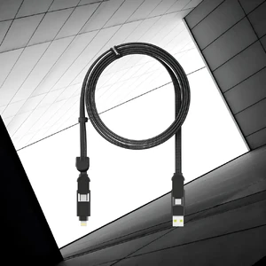 Кабель Rolling Square inCharge XL Urban Black 6 в 1 USB-C/Lightning для швидкого заряджання 100W 2m - Фото 2
