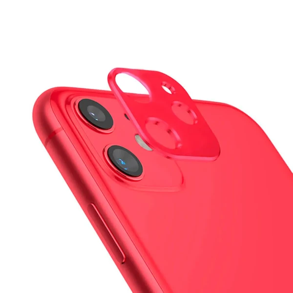 Червона захисна рамка для камери iPhone 11 iLoungeMax Metal Lens