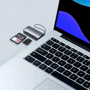 Кардридер SD/TF to USB-A 3.0 для ноутбука | Baseus Lite Series Gray - Фото 4