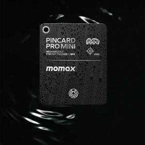 Карта-трекер Momax PinCard Pro Mini Rechargeable для поиска вещей с поддержкой Apple Find My (Локатор) водонепроницаемый IP68 - Фото 3