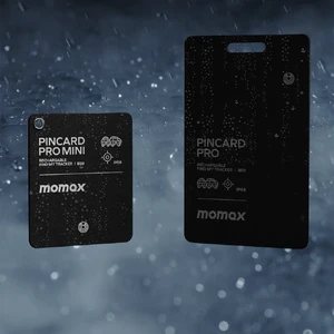 Карта-трекер Momax PinCard Pro Mini Rechargeable для поиска вещей с поддержкой Apple Find My (Локатор) водонепроницаемый IP68 - Фото 4