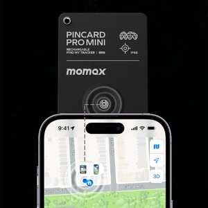 Карта-трекер Momax PinCard Pro Mini Rechargeable для поиска вещей с поддержкой Apple Find My (Локатор) водонепроницаемый IP68 - Фото 6