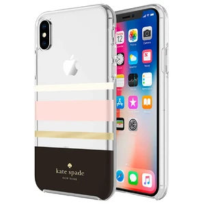 Чехол Kate Spade Flexible Hardshell Charlotte Stripes Black для iPhone X | XS - Фото 2