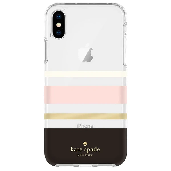 Чохол Kate Spade Flexible Hardshell Charlotte Stripes Black для iPhone X | XS у Полтаві