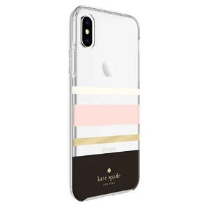 Чехол Kate Spade Flexible Hardshell Charlotte Stripes Black для iPhone X | XS - Фото 4