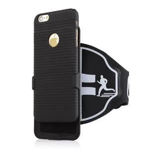 Спортивный чехол на руку iLoungeMax Keysion Armband Black для iPhone SE 3 | SE 2 | 8 | 7 (2020) - Фото 3