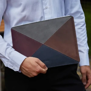 Шкіряний чохол з підкладкою із фетру INCARNE Mosaic Twilight для MacBook Pro 14" M3 | M2 | M1 (2023 | 2021) - Фото 9