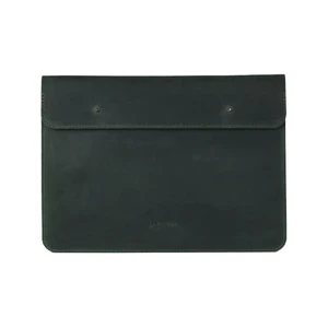 Шкіряний чохол-конверт INCARNE Neat Green для MacBook Air 15" M3 | M2 (2024 | 2023)  - Фото 1