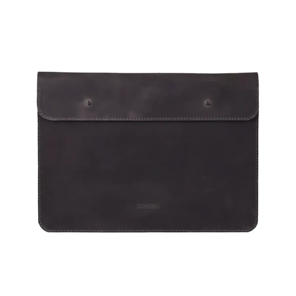 Шкіряний чохол-конверт INCARNE Neat Grey для MacBook Air 15" M3 | M2 (2024 | 2023)