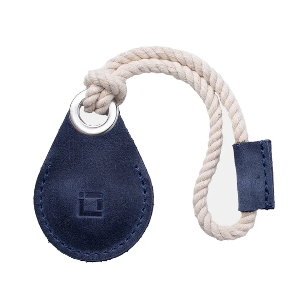 Шкіряний чохол-петля INCARNE Air Holder Blue для Apple AirTag