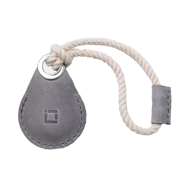 Шкіряний чохол-петля INCARNE Air Holder Grey для Apple AirTag