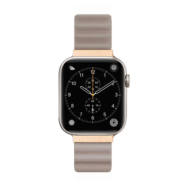 Шкіряний ремінець Laut NOVI LUXE Beige для Apple Watch  41mm | 40mm | 38mm у Броварах