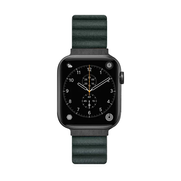 Шкіряний ремінець Laut NOVI LUXE Pine Green для Apple Watch 41mm | 40mm | 38mm