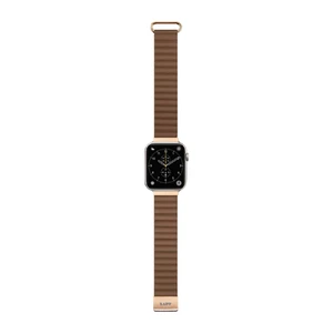 Кожаный ремешок Laut NOVI LUXE Sepia Brown для Apple Watch Ultra 49mm | 45mm | 44mm | 42mm - Фото 3