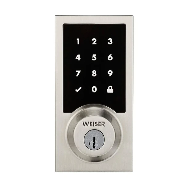 Розумний бездротової замок Kwikset | Weiser Premis Touchscreen Smart Lock Satin Nickel