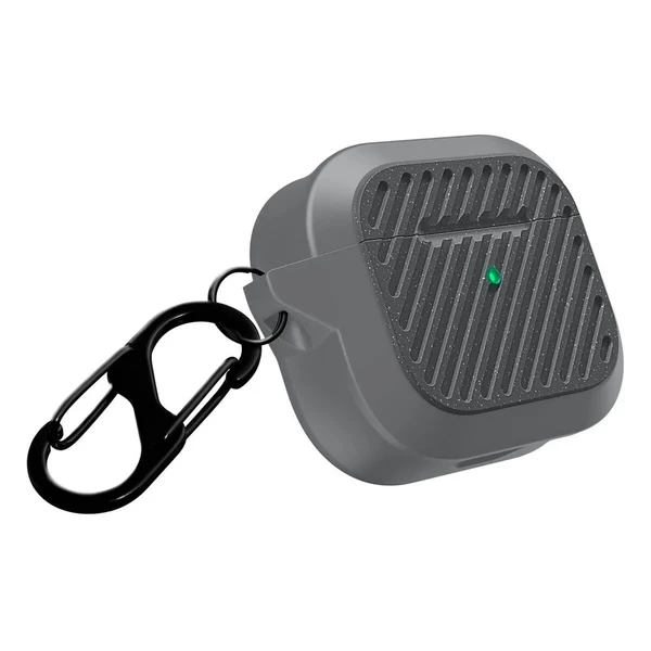 Защитный чехол с карабином Laut CAPSULE IMPKT Fog Grey для AirPods 3