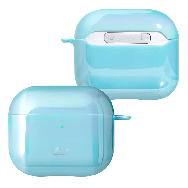Защитный чехол с карабином Laut HOLO Blue для AirPods 3