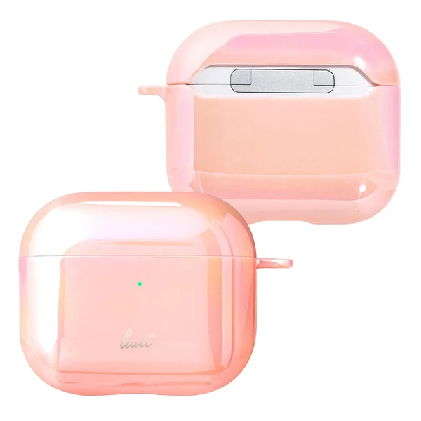 Захисний чохол з карабіном Laut HOLO Pink для AirPods 3 в Сумах