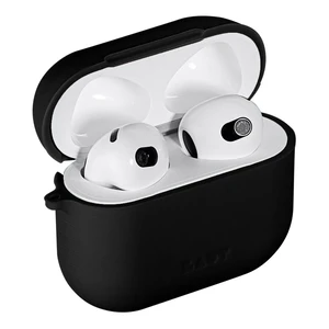 Силиконовый чехол с карабином Laut POD Charcoal для AirPods 3 - Фото 3