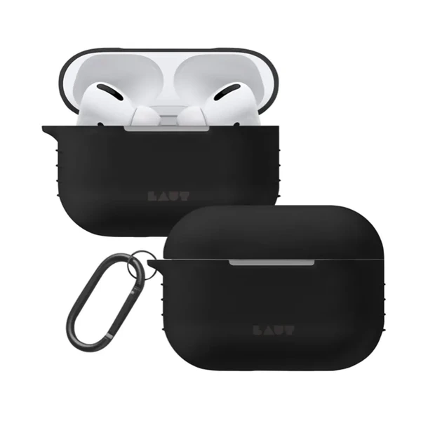 Силиконовый чехол Laut POD Charcoal Black для AirPods Pro