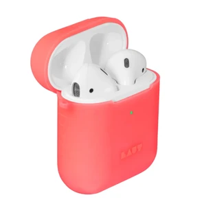 Силиконовый чехол Laut POD NEON Electric Coral для Apple AirPods L_AP_PN_R - Фото 1