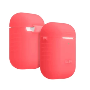 Силиконовый чехол Laut POD NEON Electric Coral для Apple AirPods - Фото 3