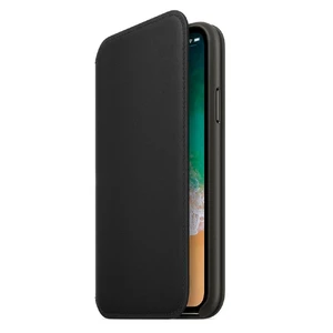Кожаный чехол-книжка iLoungeMax Leather Folio Black для iPhone X | XS OEM