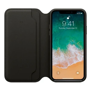 Шкіряний чохол-книжка iLoungeMax Leather Folio Black для iPhone X | XS OEM - Фото 3