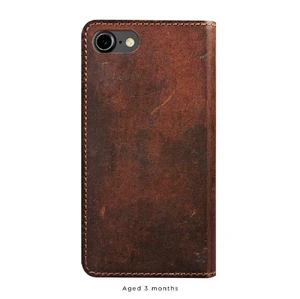 Кожаный флип-чехол Nomad Leather Folio Rustic Brown для iPhone SE 3 | SE 2 | 8 | 7 - Фото 2