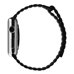 Ремешок Apple Leather Loop Black Medium (MJY52 | MQV62) для Apple Watch Ultra 49mm | 45mm | 44mm | 42mm - Фото 3