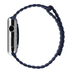 Ремешок Apple Leather Loop Midnight Blue Large (MLHM2) для Apple Watch Ultra 49mm | 45mm | 44mm | 42mm - Фото 3