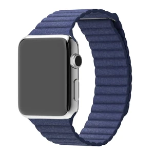 Ремешок Apple Leather Loop Midnight Blue Large (MLHM2) для Apple Watch Ultra 49mm | 45mm | 44mm | 42mm MLHM2 - Фото 1