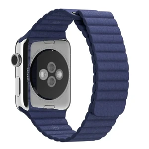 Ремешок Apple Leather Loop Midnight Blue Large (MLHM2) для Apple Watch Ultra 49mm | 45mm | 44mm | 42mm - Фото 2