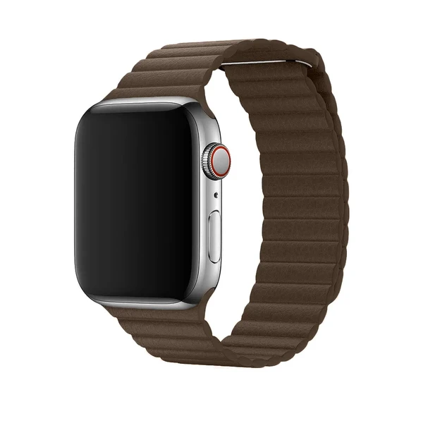 Ремінець iLoungeMax Leather Loop Brown для Apple Watch Ultra 49mm | 45mm | 44mm | 42mm  OEM у Вінниці