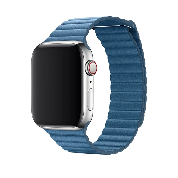 Ремінець iLoungeMax Leather Loop Cape Cod Blue для Apple Watch Ultra 49mm | 45mm | 44mm | 42mm  OEM в Ужгороді