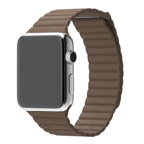 Ремешок Apple Leather Loop Light Brown Medium (MJ522) для Apple Watch Ultra 49mm | 45mm | 44mm | 42mm