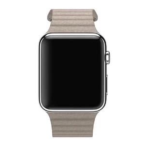 Ремінець Apple Leather Loop Stone Medium (MJ4X2 | MTHC2) для Apple Watch Ultra 49mm | 45mm | 44mm | 42mm - Фото 4
