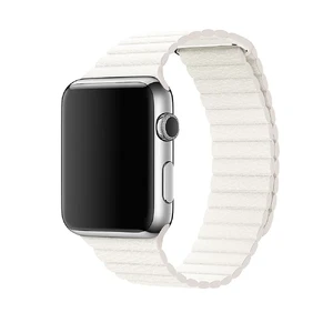 Ремешок iLoungeMax Leather Loop White для Apple Watch Ultra 49mm | 45mm | 44mm | 42mm  OEM  - Фото 1