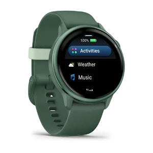 Смарт-часы Garmin Vivoactive 6 Metallic Jasper Green With Jasper Green Band 42mm - Фото 2