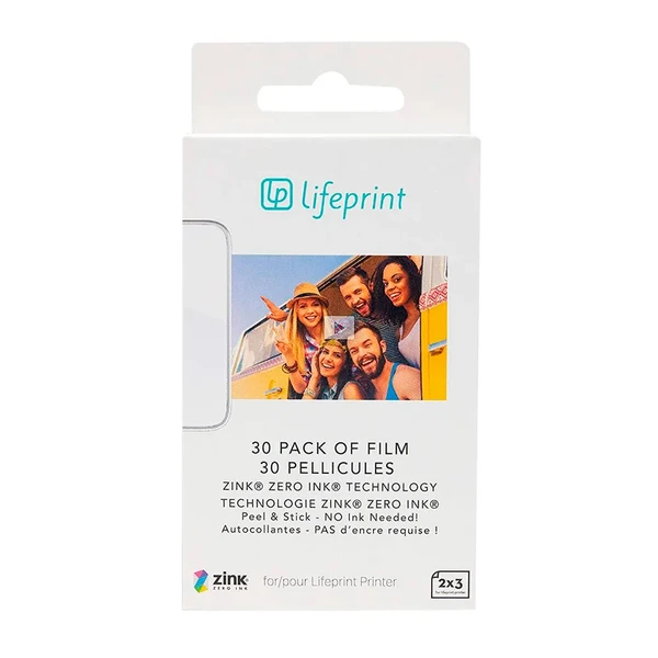 Фотопапір LifePrint Photo Paper 2x3 (30 шт)