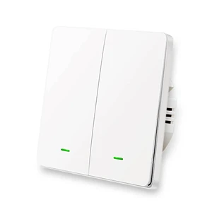 Умный выключатель с нулевой линией Lonsonho X702 Apple HomeKit (двойной)