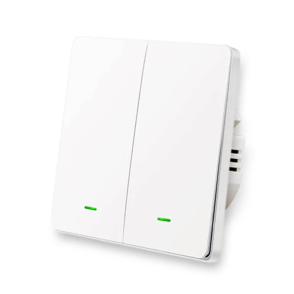 Розумний вимикач з нульовою лінією Lonsonho X702 Apple HomeKit (подвійний)